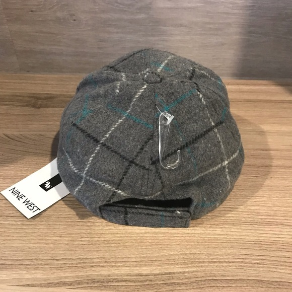 New NINE WEST Plaid Hat - Picture 3 of 8